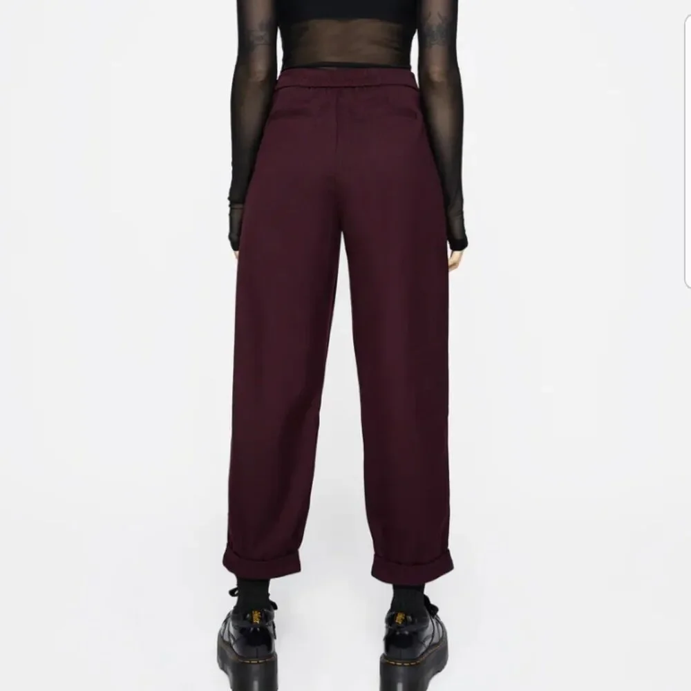 NWT Disturbia Floral Embroidered Balloon Trouser Purple Women's 8 - Picture 2 of 10